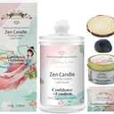 APSARAS Confidence+Freedom Scented Candles, Clary Sage and Patchouli Aromatherapy Spring Candle Sets for Women Gift for Bathroom, Jar Non Toxic Soy Candles for Home Scented, 36 Hours Burn Time Pack Of 2