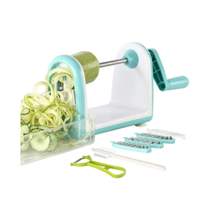 Ourokhome Zucchini Noodle Maker Spaghetti Spiralizer - 5 Blades Vegetable Slicer for Veggie Noodles and Curly Chips