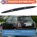 Chrome Rear Trunk Hatch Handle with Lamp, Tailgate Trim Lid Trunk Liftgate Pull Handle Compatible with BMW Mini Vehicle 2005-2015 Cooper R56 R57 Series, Replace #51132753603 - Backhatch Release Handle