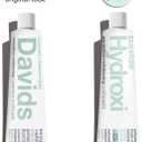 Davids Hydroxi Fluoride Free Nano Hydroxyapatite Toothpaste for Remineralizing Enamel & Sensitive Relief, Whitening, Antiplaque, SLS Free, Natural Peppermint, 5.25oz, Made in USA (5.25 Ounce (Pack of 1))