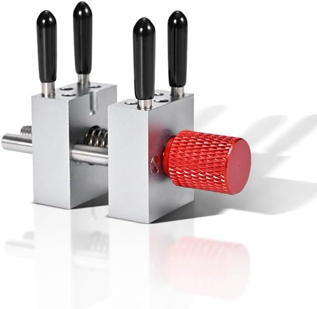 ANSAI PRO Metal Handy Mini Vise Vice Grip Width 0.78inch - 1.18inch Ajustable For Scale Model Hobby Craft Jewelry, Watch,Electronics (Red)