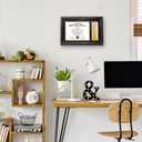 GraduationMall 11x17 Cherry Wood Diploma Frame with Tassel Holder for 8.5x11 Certificate Document,Real Glass,Black over Gold Mat