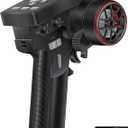 MEUS RACING ME-8B RC Transmitter 8 Channels 2.4GHz and Receiver for 1/8 1/10 1/18 1/24 RC Crawler Car Boat TRX4 TRX4M SCX10 SCX24 Upgrades Parts (Black)