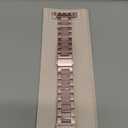 Wearlizer Rose Pink Compatible with Apple Watch Band 38/40/41/42mm Womens Replacement, Stainless Steel Strap Fashion Resin Wristband Sleek Metal iWatch Series 11 10 9 8 7 6 5 4 3 SE/Ultra 3 2 1