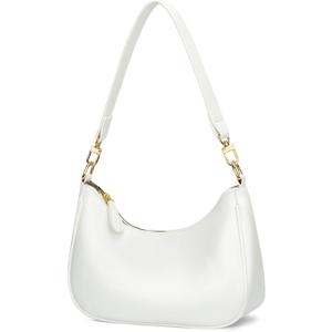 KKXIU Shoulder Bag for Women Cute Hobo Purses and Handbags Retro Clutch Underarm Purse (White)