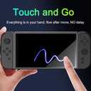 3 x Ferilinso [Zero Bubble Install] 4Pack Tempered Glass Screen Protector for Nintendo Switch 2 2025, with Alignment Frame, Travel Carrying Case Friendly Accessories, Screen Protector for Switch 2 7.9''