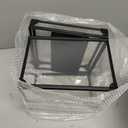 9inches Wide Pageant Crown Box Tiara Carrying Case Extra Large with Sash Holder Clear Acrylic Display Case,Toiletry and Cosmetic Organizer (Black, 230 * 230 * 190mm)