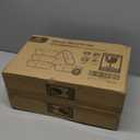 M MCIRCO [5-Pack, 36 oz] Glass Meal Prep Containers 3 Compartment with Lids, Glass Lunch Containers,Food Prep Lunch Box,Bento Box,Microwave, Oven, Freezer, Dishwasher (4.5 Cups) (Gray)