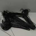 200 Pcs Wire Hangers Bulk 17.7" Dry Cleaner Hangers, Suit Holders for Home Caped Clothing (Black)