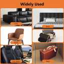 OcePor Self Adhesive Leather Repair Patch, 17 x 160 inch Leather Repair Tape, Leather Patches for Furniture, Vinyl Leather Repair Kit for Couches, Boat Seats, Furniture, Cars(Ivory Gray)