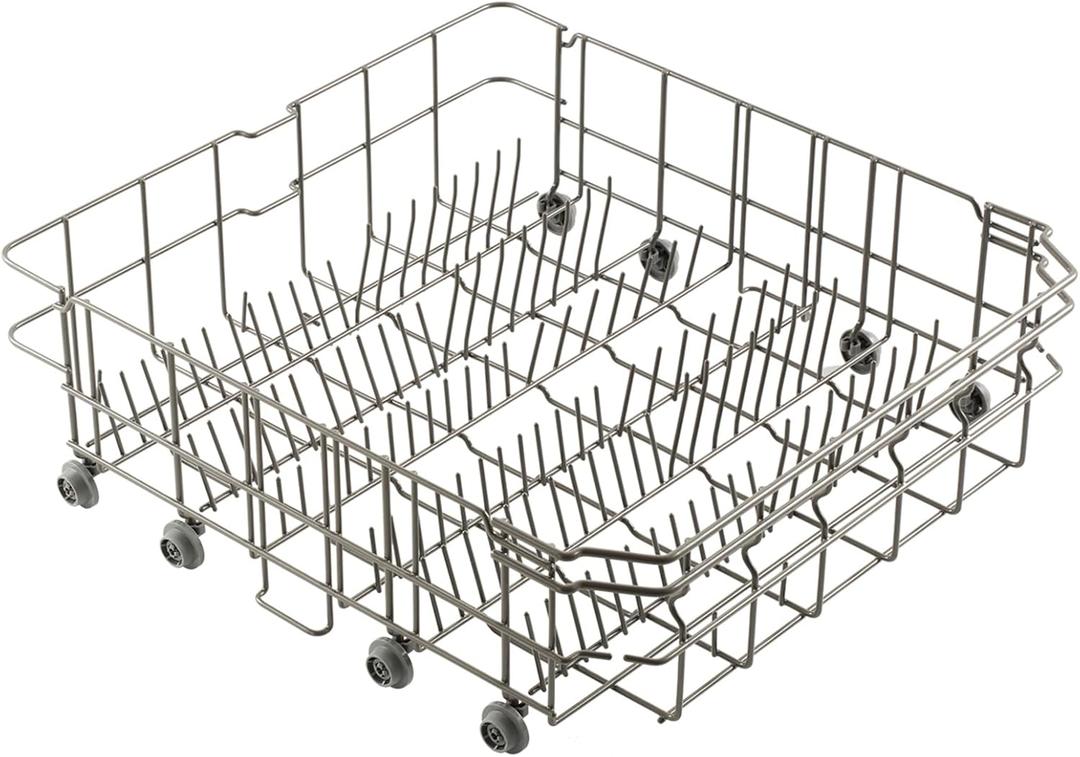 Atgestore Upgraded DD82-01384A Dishwasher Rack Replacement Parts for Samsung Dishwasher Lower Rack DW80R2031US DW80M2020US Bottom Rack 22.5x20.5 Samsung Dishwasher Parts Lower Dishrack Basket