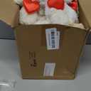 Jenaai 24 Set Valentines Day Mini Teddy Bear Gift Bulk 5.1 Inch Valentines Day Stuffed Animals Plush Toys Small Cute Bear with Greeting Cards and Organza Bag for Girlfriend Birthday Party(Heart)