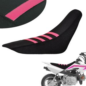 Ribbed Dirt Bike Seat Cover for CRF50 CRF50F XR50 CRF 50 50F Pit Bike Non-Slip Surface Protector Pink