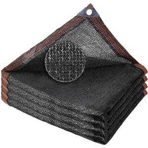 Shade Cloth - Garden Shade Mesh Netting with Grommets,Outdoor Sun Shade Cover for Pergola Patio Plants Greenhouse Chicken Coop Black Shading Rate 70% (8X10FT)
