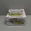 Grow Forward Premium Wheat Straw Plates and Bowls Sets - 8-Piece Wheat Straw Dinnerware Sets - Unbreakable & Reusable Microwave Safe Plastic Dinner Plates for Outdoors, RV, Camping Dishes - Seascape