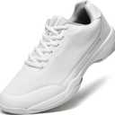 Men's Hard Court Tennis Shoes, Carbon Fiber Midfoot Plate for Stability, Anti-Slip TPU Outsole, Breathable Mesh Upper, Size 8-12