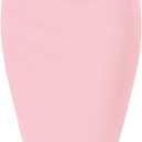 Hybrid & Company Women's Premium Nylon Ponte Stretch High Waist Pencil Suit Skirt Below Knee (1X)