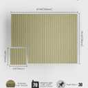 Bumusty Large Cork Board Alternative-48 x 36" Felt Bulletin Board Tiles, with 30 Pushpins, 70 Adhesive Tabs, Fine-Stripe 12-Pack, Cork Boards for Office Push Pin Board Felt Board-Olive Green