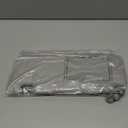 Grey Car Sun Visor Makeup Mirror Replacement for Driver Side Abs PVC Material 14.4 X 6.5 Inches Vehicle Interior Sunshade with Vanity Mirror