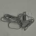 Surge Protector Power Strip 15 Ft Cord, Ultra Thin Flat Extension Cord with 8 Outlets 4 USB Ports(2 USB C), Flat Plug Power Strip, 15 Ft Long Braided Power Cord for Home, Office, Dorm Room Essentials (White & Grey)
