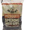 Mr. Bar-B-Q Mesquite Wood Smoker Chips, 100% All Natural Mesquite Wood Smoking Chips for Smokers, Works on Any Heat Source, Traditional Spicy Flavor for Backyard BBQ, Grilling & Camping (1.8 Lb Bag)
