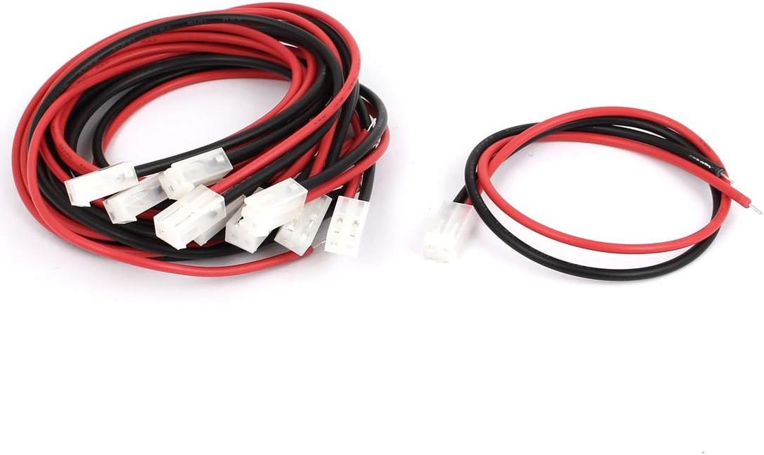 uxcell VH-2P 3.96mm Pitch Female Connector Header Wire Line 300mm 10pcs