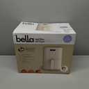 bella 4Qt Slim Air Fryer, Fits-anywhere Kitchenware, EverGood Ceramic Nonstick Coating, Adjustable Temperature, 6 Preset Cooking Options, 60 Min Auto Shutoff w Audible Tone, 3.3lb Capacity, Oatmilk