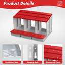 Chicken Nesting Boxes,3 Hole Nesting Box for Chicken Coop, Rolling Egg Collection and Protection Nesting Boxes