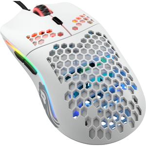 Glorious Gaming Model O- (Small) Compact Wired Gaming Mouse - 58g Superlight Honeycomb Design, RGB, Pixart 3360 Sensor, Ambidextrous, Omron Switches - Matte White