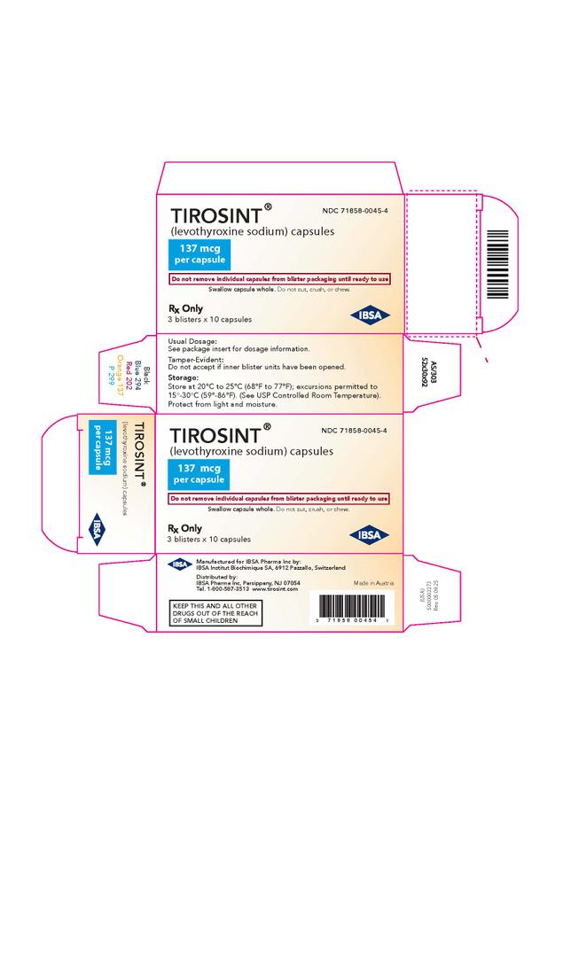 Tirosint levothyroxine sodium capsules, BBD 2026/11