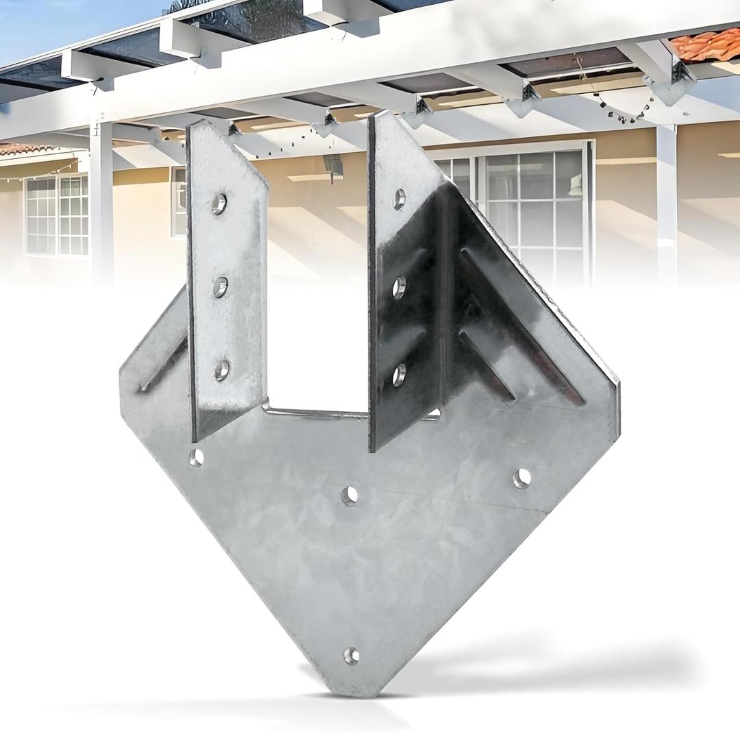 CNQLIS Hurricane Ties for Rafter, 10 Pack 13-Gauge Hurricane Straps, Heavy Duty Galvanized Rafter Hanger Brackets, for Roof Joist Hangers