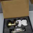 Goldenwarm Gold Interior Door Knobs, Bedroom Door Knob, Door Knobs Interior Bulk, Brushed Gold Privacy Door Knob for Bedroom or Bathroom(1 Pack)