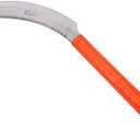 Zenport K208P Harvest Sickle with Plastic Handle, Light Serration, 6.5-Inch Stainless Steel Blade , Orange