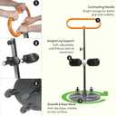 Etac Turner PRO Patient Transfer Aid - Sit to Stand Lift for Elderly with High Safe Working Load (440 lbs) - Patient Lift and Mobility Assist for Safer Transfers with Platform Disc & Anti-Slip Bottom