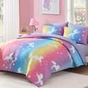 Full Size Comforter Sets for Girls-7 Pieces Soft Full Size Bedding Sets