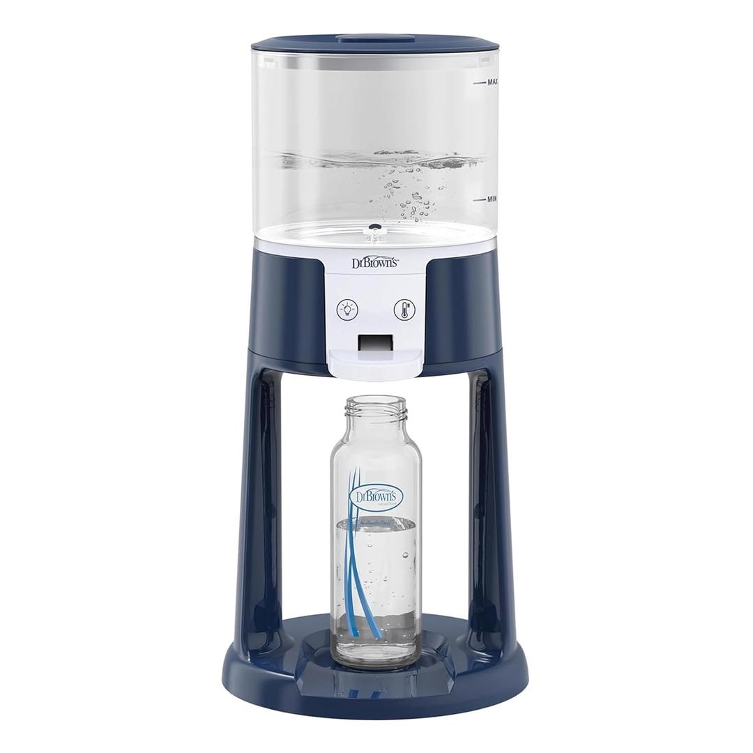 Dr. Brown's Insta-Prep Warm Water Dispenser to Instantly Prepare Babys Formula Bottle,Large Capacity Glass Tank with 3 Temperature Settings, Blue