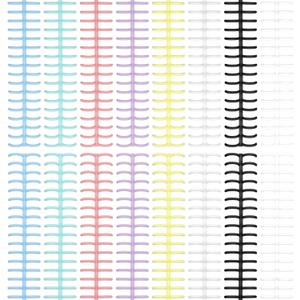16PCS Colorful Binding Combs Shimmeroo 30 Rings Plastic Spiral Binding Combs Coils Book Spines for Student Teacher Business Document File Notebook File Making