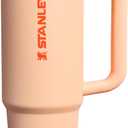 STANLEY Quencher ProTour Flip Straw Tumbler with Leakproof Lid 30 oz | Built-In Straw & Handle | Cupholder Compatible for Travel | Insulated Stainless Steel Cup | BPA-Free | Orange Sherbet