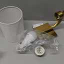 Powfloven Gold Rechargeable Wall Sconces 1 Pack with Remote, Wireless Battery Operated Dimmable LED Wall Lights, Cordless Wall Lighting Lamp Fixture for Bedroom Living Room