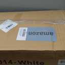 27 Inch Wide Night Stand, Large Wood Night Stand with 2 Drawers, LED Nightstand with Charging Station and Adjustable Drawer, Bedside Table for Living Room/Bedroom/Study/Office, White