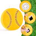 Hooqict Softball Pinata with Blindfold and Bat Stick Softball Birthday Party Decorations for Sports Day Party Supplies School Classroom Activities