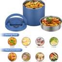 40oz Insulated Food Jar-Say Goodbye to Spills&Cold Meals|QuickLift Airtight Leak-Proof Lid Thermo for Hot Food, Wide Mouth Soup Thermos Lunch Box Container Adults|Stainless Steel with Folding Spoon