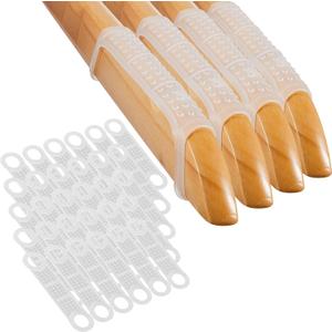 200 Pcs Non Slip Rubber Clothes Hanger Grips Clear Silicone Clothing Hanger Strips Clothes Hanging Accessories for Wood Plastic Home Stores Use