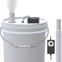 19L Large Capacity DIY Humidifier Kit - for Plants, Mushrooms, Grow Tents, Terrarium | Coupled with a 5-Gallon Becomes Cool Mist Humidifier, Extendable Hose, High Output & No-Leak(1 Fogger Kit)