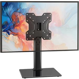 Universal TV Stand for 13"43" TVs Swivel 4 Level Height Adjustable Table Top TV Mount Stand Holds up to 77lbs