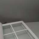 Tandefio 2 Pack 12'' x 12'' White Flush Mount Shed Transom Window with Tempered Glass Household Windows with Screws for Chicken Coop Sheds Barns Playhouse