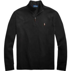 POLO RALPH LAUREN Men's Classic Estate-Rib Quarter-Zip Pullover Sweater (X-Large)