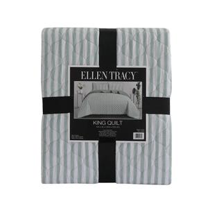 Ellen Tracy Quilt - Green/White, King