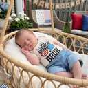 Douhoow Toddler Boys 4th of July Shirt Short Sleeve Letter Print Boys Tshirt 1T 2T 3T 4T 5T 6T Kids Patriotic Outfits