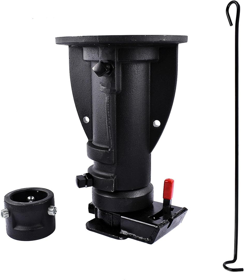 C5G1216 12"-16" Adjustable Cushioned 5th Wheel Gooseneck Adapter, Replacement for Convert-A-Ball, Towing Capacity 20000 Lbs, Without Safty Chain